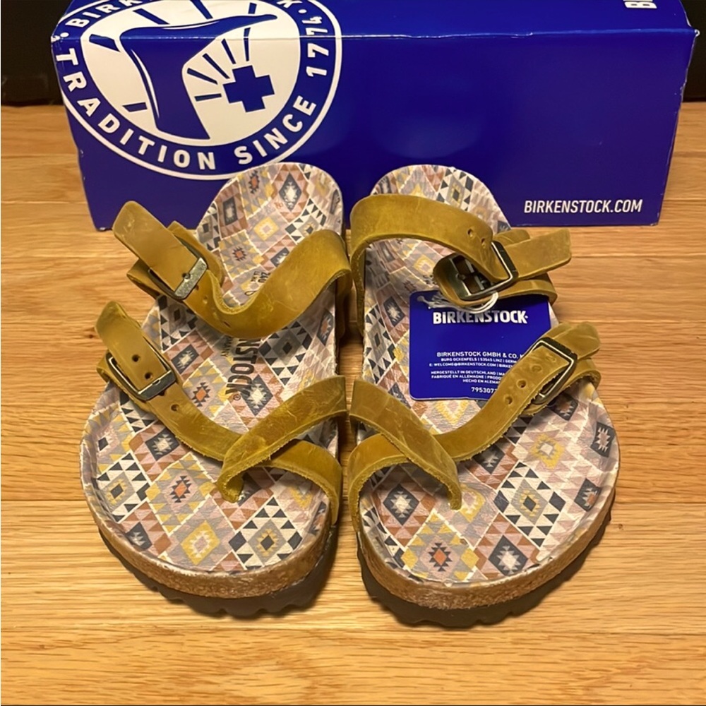 Mayari Ethno Ochre Birkenstocks
